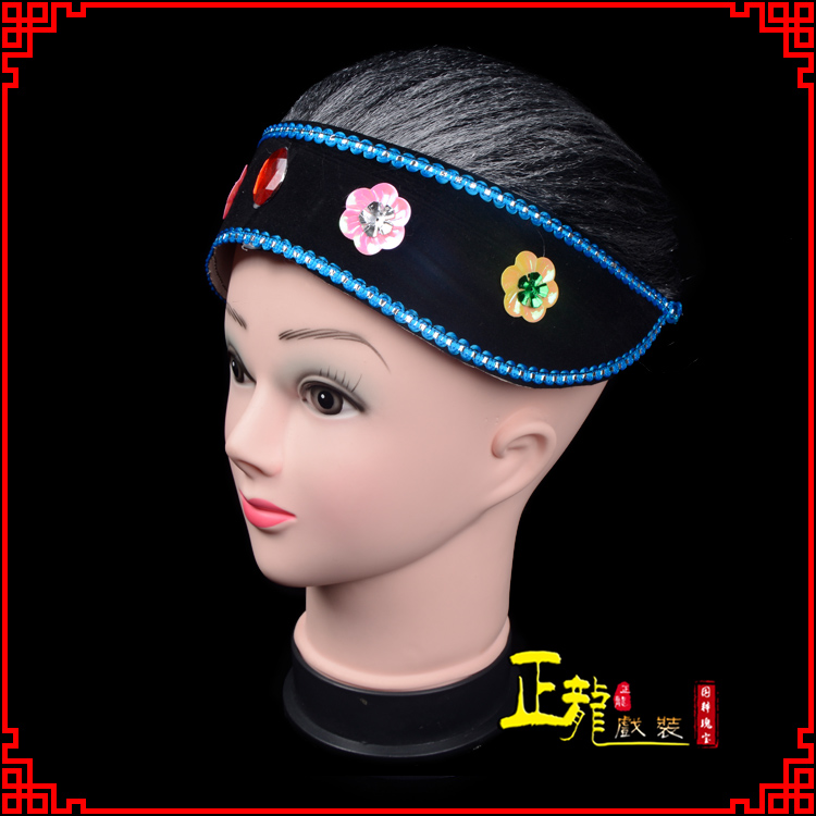 和平老旦媒婆穷老太婆假发套 老旦头套