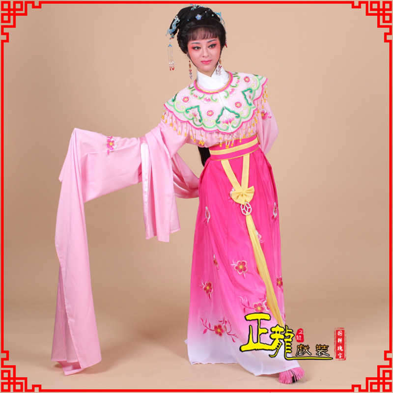 和平水袖青衣练功花旦服 梅花古装衣